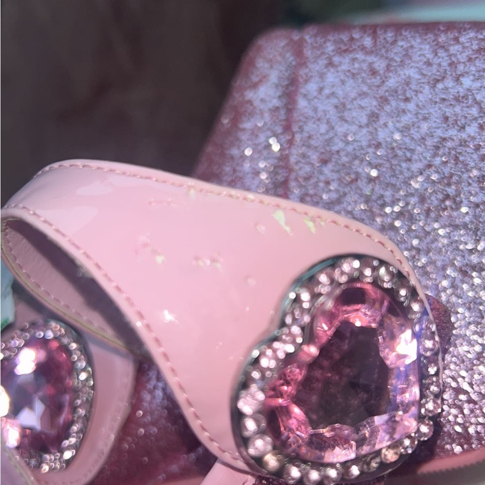 🚫SOLD🚫NWOB Sugar Thrillz ‘Down to play’ pink glitter platform heels sz5 - Picture 11 of 11